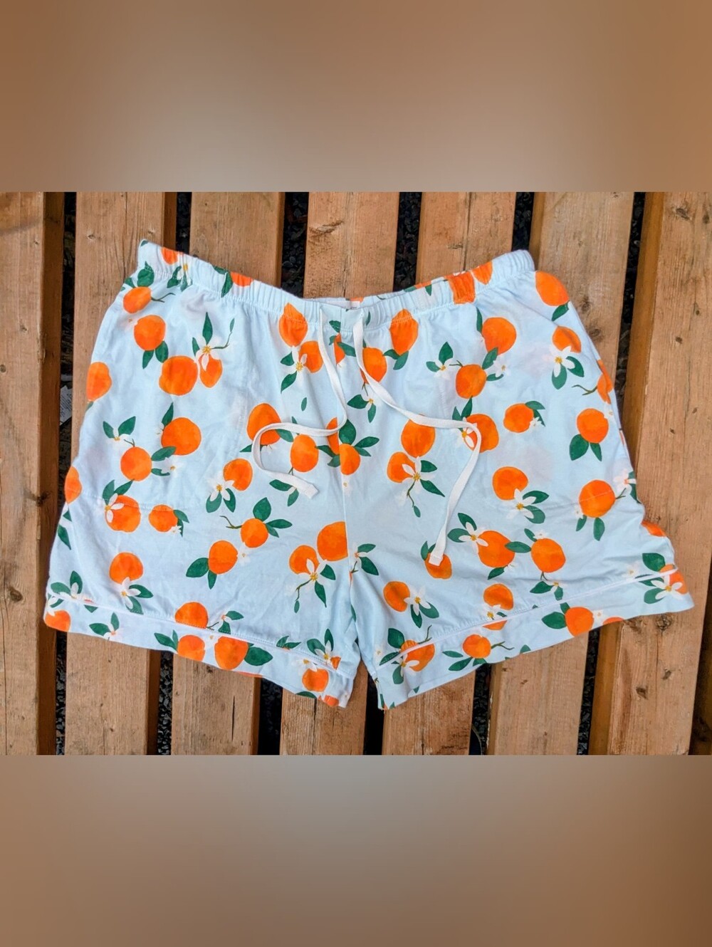 BedHead PJs Orange Print Lounge Shorts L / Short pyjama oranges L